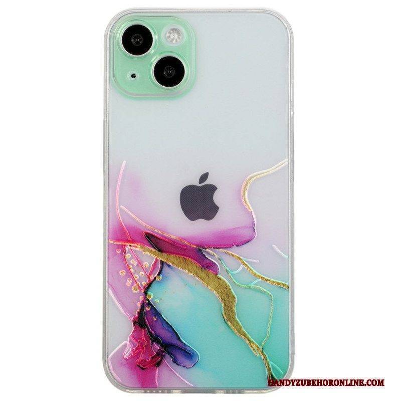 Hülle Für iPhone 15 Plus Flexibler Marmor