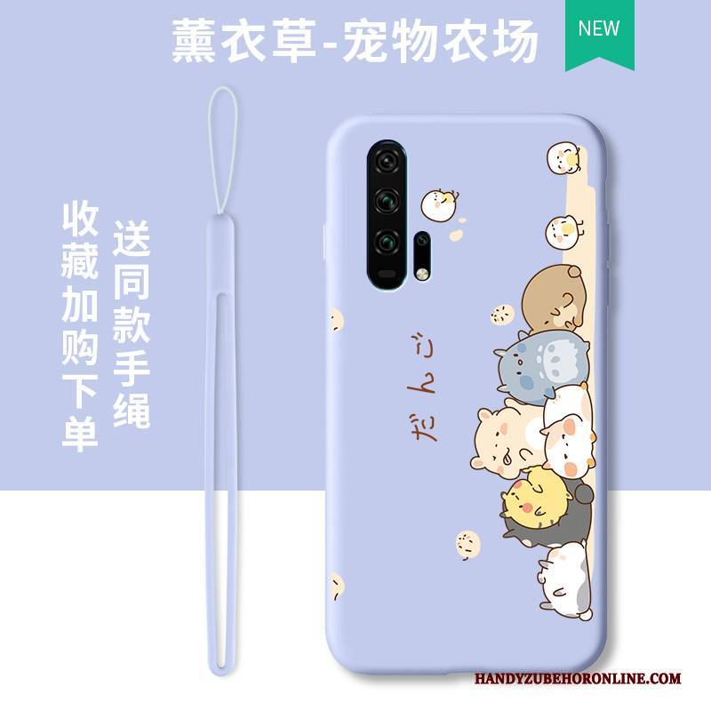 Hülle Honor 20 Pro Karikatur Anti-sturz Trend, Case Honor 20 Pro Taschen Lichtfarbe Lila