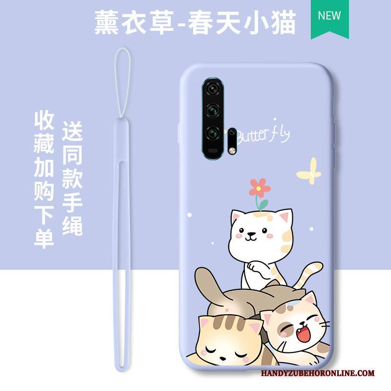 Hülle Honor 20 Pro Karikatur Anti-sturz Trend, Case Honor 20 Pro Taschen Lichtfarbe Lila