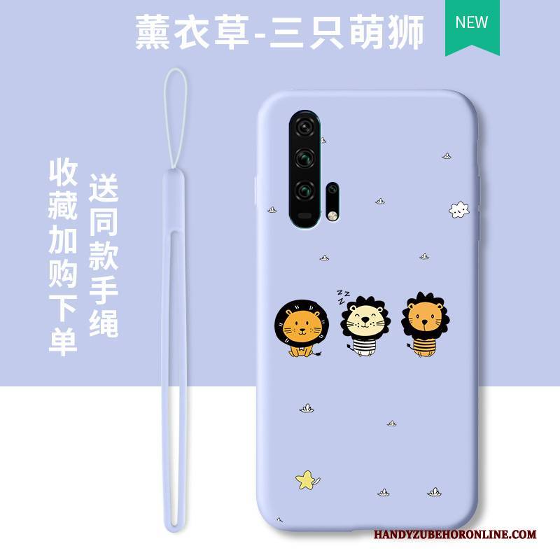 Hülle Honor 20 Pro Karikatur Anti-sturz Trend, Case Honor 20 Pro Taschen Lichtfarbe Lila