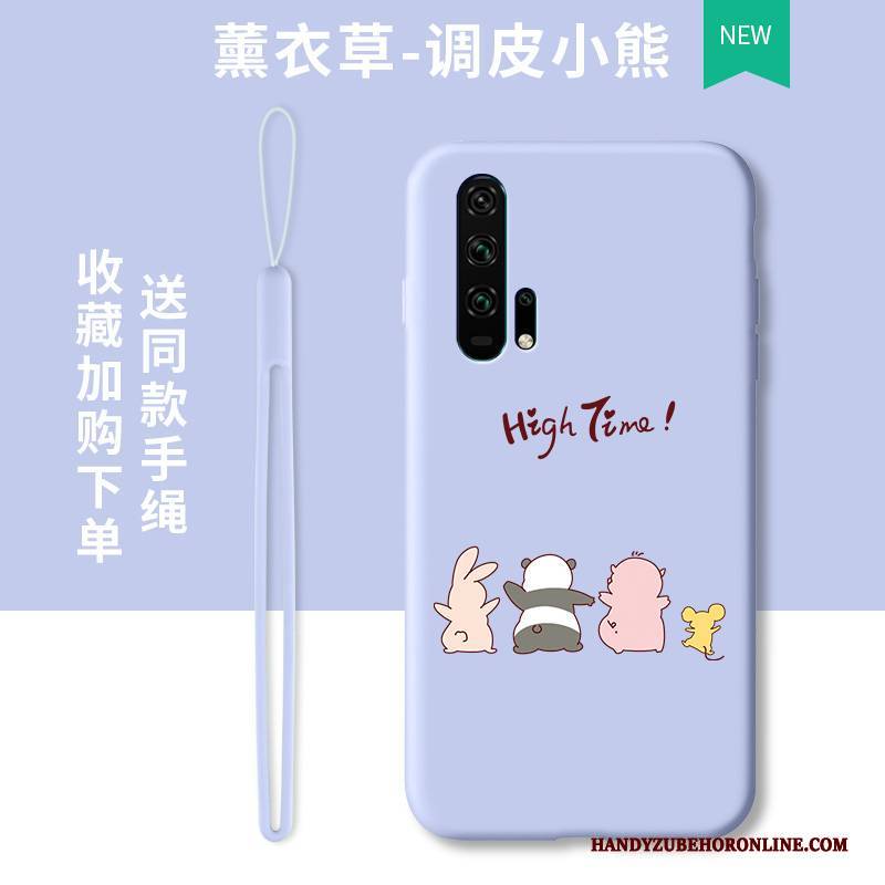 Hülle Honor 20 Pro Karikatur Anti-sturz Trend, Case Honor 20 Pro Taschen Lichtfarbe Lila