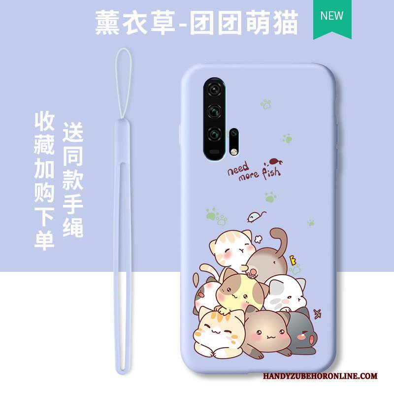 Hülle Honor 20 Pro Karikatur Anti-sturz Trend, Case Honor 20 Pro Taschen Lichtfarbe Lila