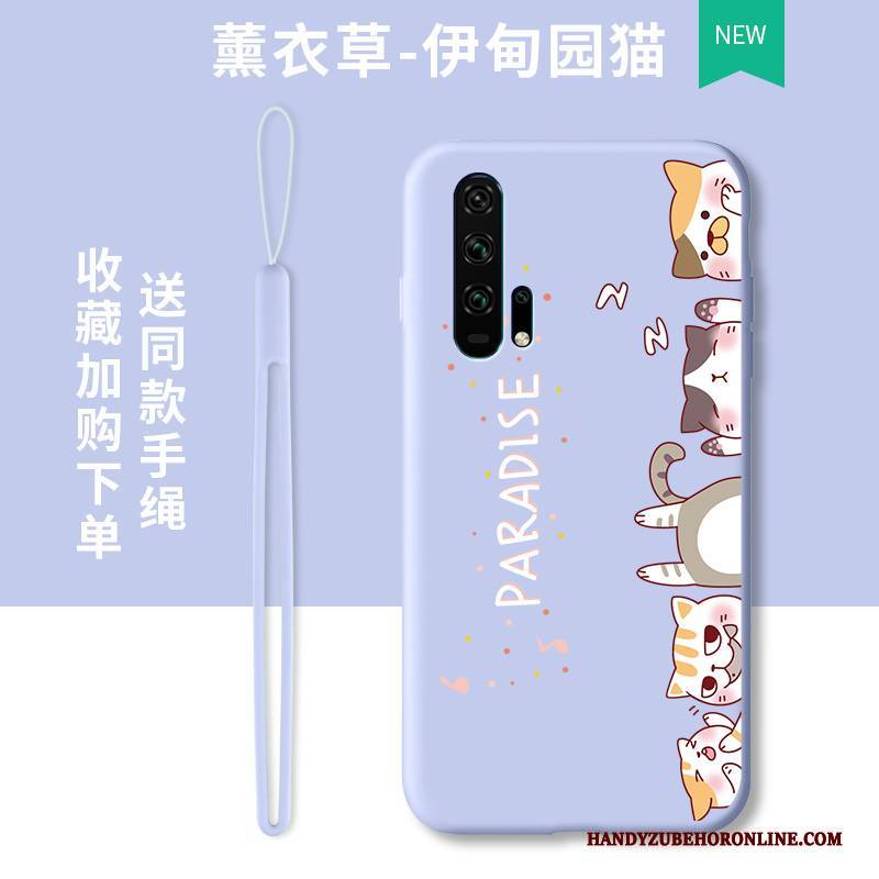 Hülle Honor 20 Pro Karikatur Anti-sturz Trend, Case Honor 20 Pro Taschen Lichtfarbe Lila