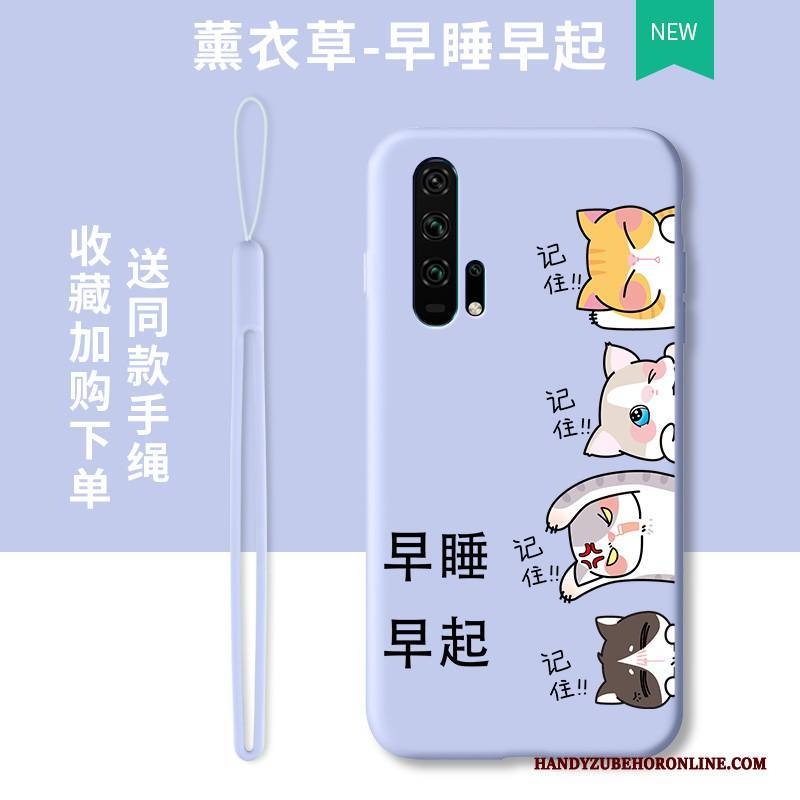 Hülle Honor 20 Pro Karikatur Anti-sturz Trend, Case Honor 20 Pro Taschen Lichtfarbe Lila