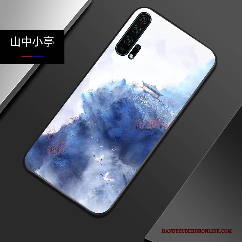 Hülle Honor 20 Pro Silikon Chinesische Art Nubuck, Case Honor 20 Pro Weiche Persönlichkeit Trendmarke