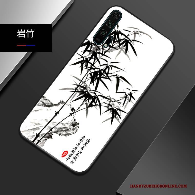 Hülle Honor 20 Pro Silikon Chinesische Art Nubuck, Case Honor 20 Pro Weiche Persönlichkeit Trendmarke