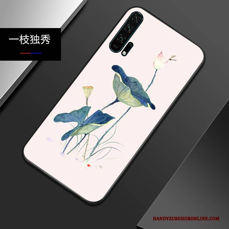 Hülle Honor 20 Pro Silikon Chinesische Art Nubuck, Case Honor 20 Pro Weiche Persönlichkeit Trendmarke