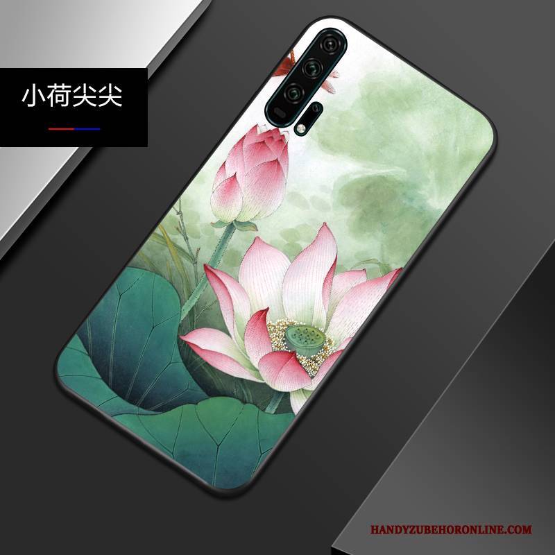 Hülle Honor 20 Pro Silikon Chinesische Art Nubuck, Case Honor 20 Pro Weiche Persönlichkeit Trendmarke