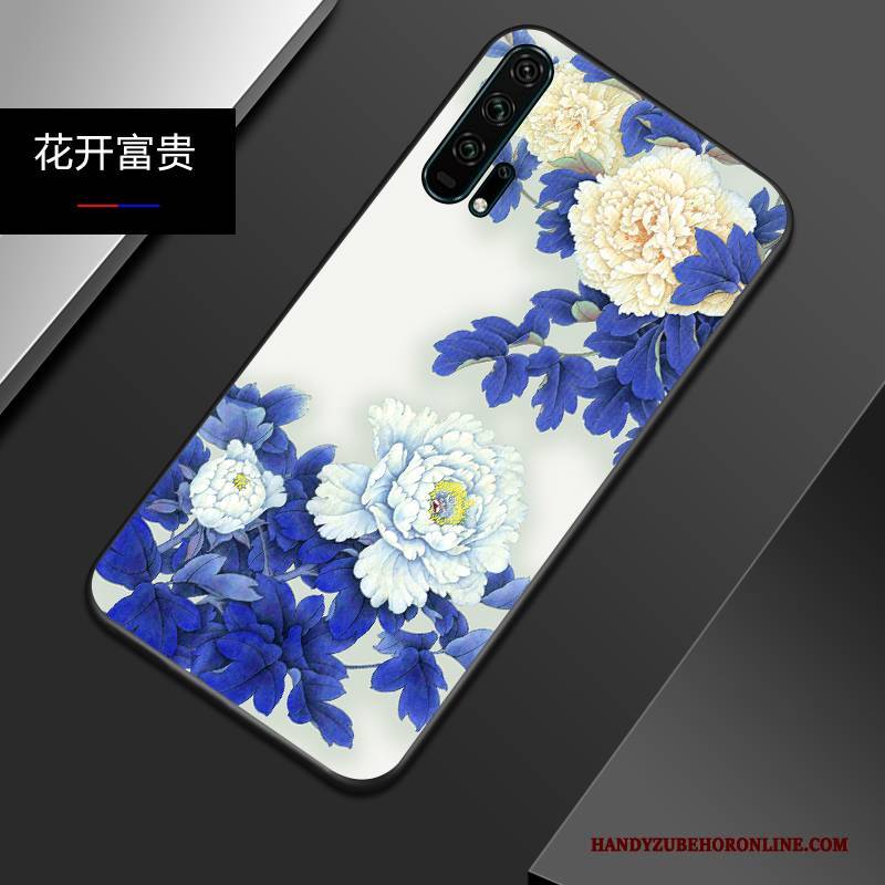 Hülle Honor 20 Pro Silikon Chinesische Art Nubuck, Case Honor 20 Pro Weiche Persönlichkeit Trendmarke