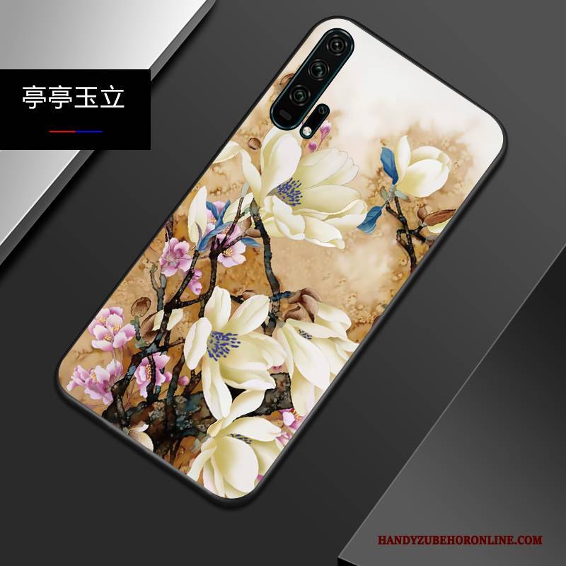 Hülle Honor 20 Pro Silikon Chinesische Art Nubuck, Case Honor 20 Pro Weiche Persönlichkeit Trendmarke