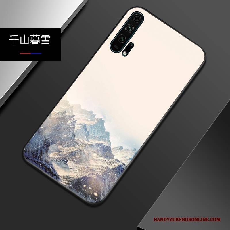 Hülle Honor 20 Pro Silikon Chinesische Art Nubuck, Case Honor 20 Pro Weiche Persönlichkeit Trendmarke