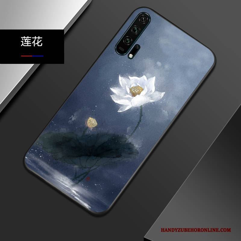 Hülle Honor 20 Pro Silikon Chinesische Art Nubuck, Case Honor 20 Pro Weiche Persönlichkeit Trendmarke