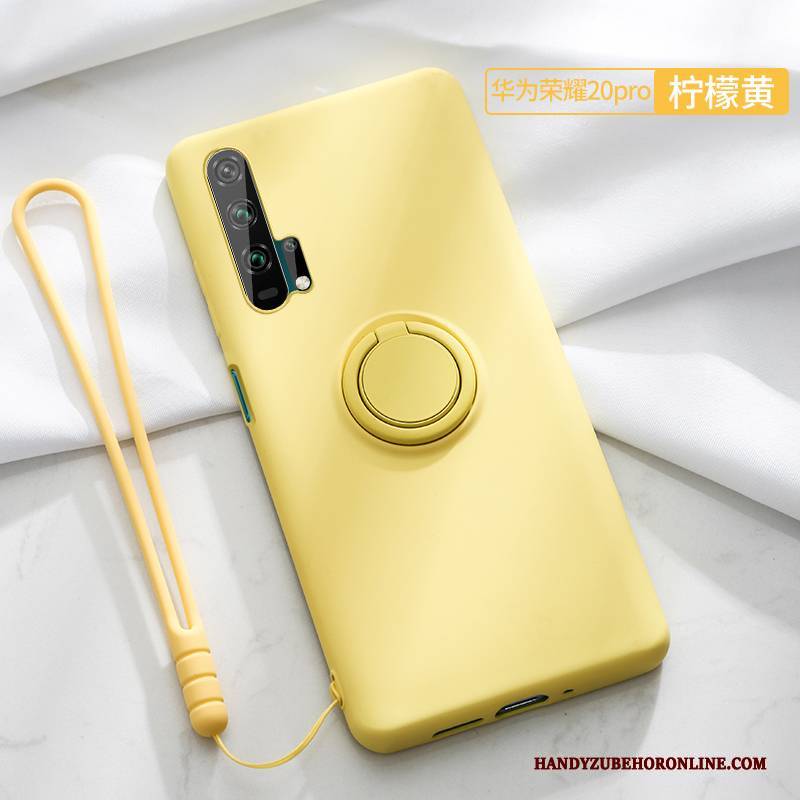 Hülle Honor 20 Pro Silikon Magnetismus Gelb, Case Honor 20 Pro Kreativ Nubuck Trendmarke