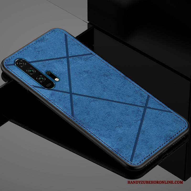 Hülle Honor 20 Pro Silikon Stoff Schlank, Case Honor 20 Pro Weiche Grau Anti-sturz