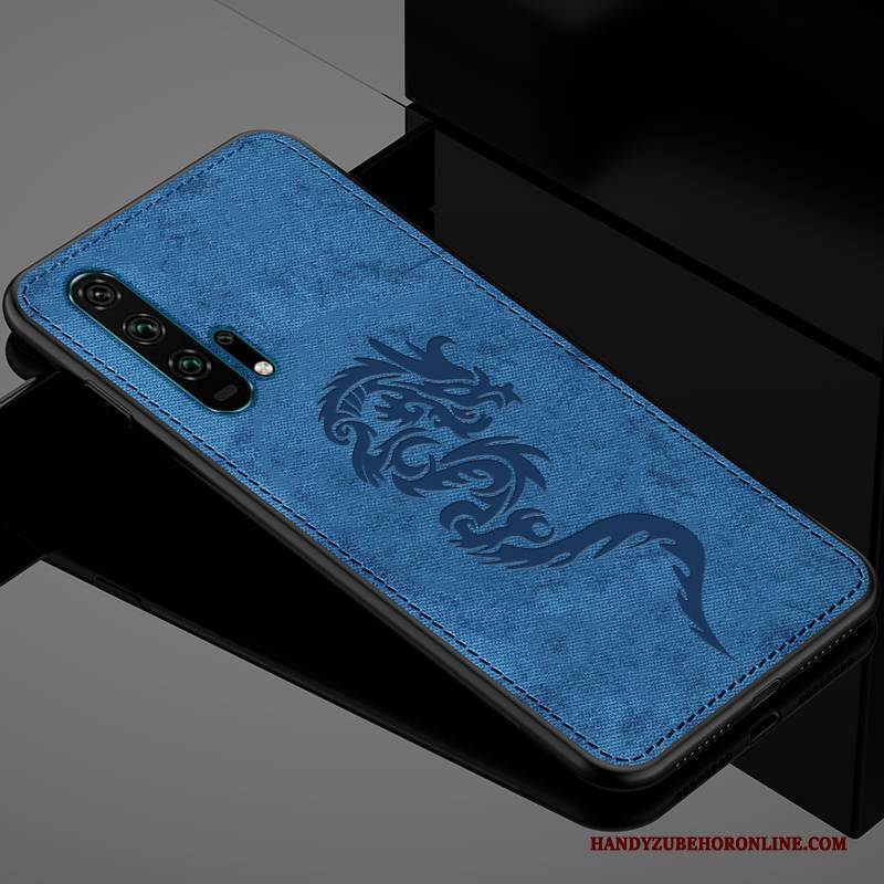 Hülle Honor 20 Pro Silikon Stoff Schlank, Case Honor 20 Pro Weiche Grau Anti-sturz