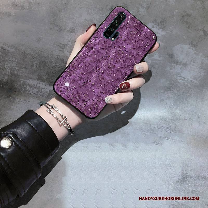 Hülle Honor 20 Pro Weiche Anti-sturz Lila, Case Honor 20 Pro Taschen Handyhüllen Nubuck