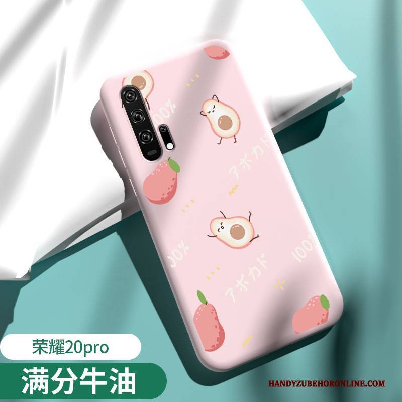 Hülle Honor 20 Pro Weiche Anti-sturz Rosa, Case Honor 20 Pro Kreativ Nubuck Trend