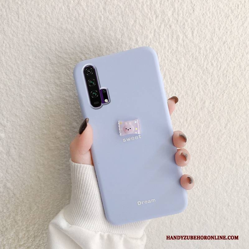 Hülle Honor 20 Pro Weiche Persönlichkeit Einfach, Case Honor 20 Pro Silikon Blau Mini