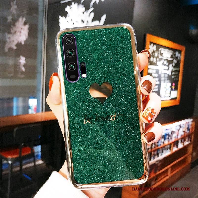 Hülle Honor 20 Pro Weiche Pulver Gold, Case Honor 20 Pro Grün Überzug