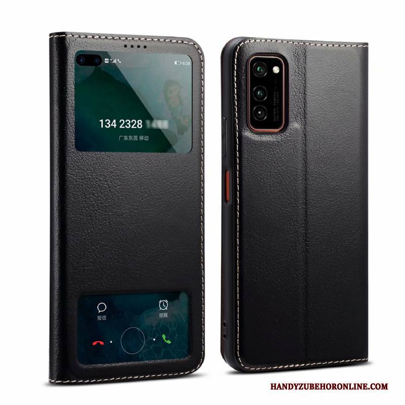 Hülle Honor 30 Pro Schutz Rot Handyhüllen, Case Honor 30 Pro Leder