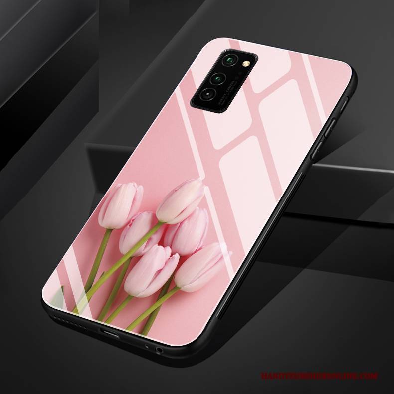 Hülle Honor 30 Pro Weiche Mini Frisch, Case Honor 30 Pro Silikon Glas Rosa