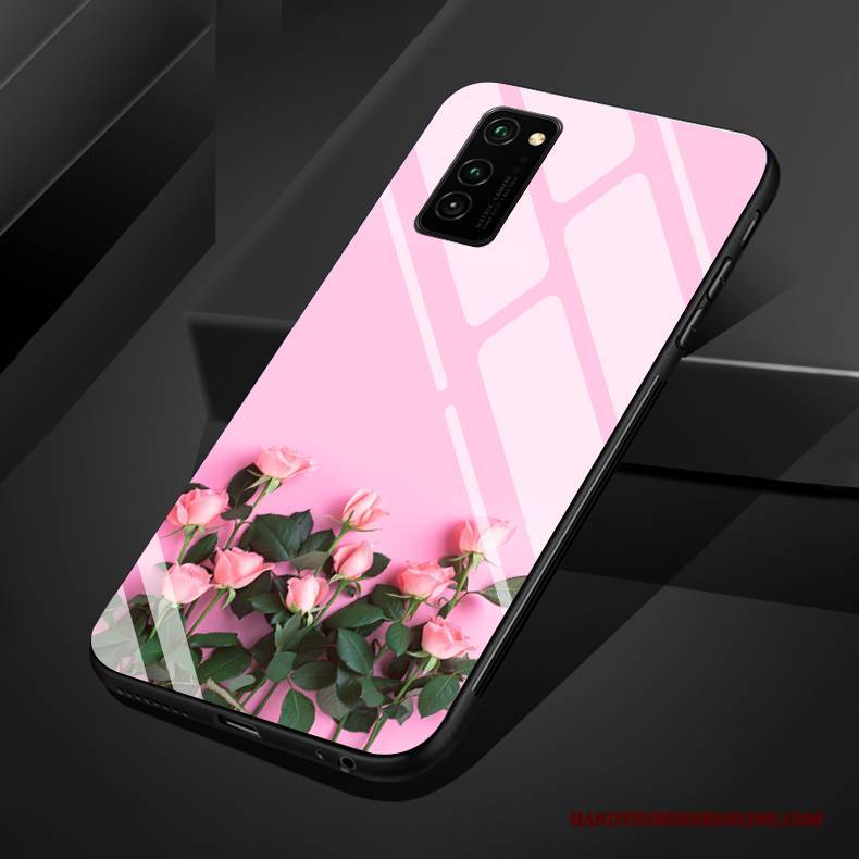 Hülle Honor 30 Pro Weiche Mini Frisch, Case Honor 30 Pro Silikon Glas Rosa