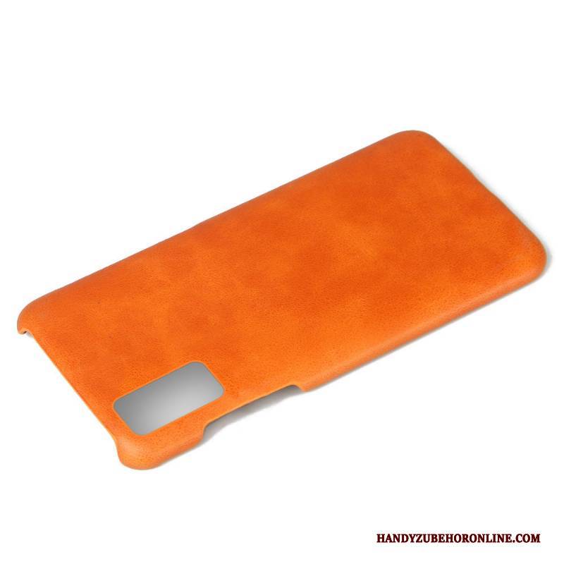 Hülle Honor 30 Schutz Business Anti-sturz, Case Honor 30 Leder Orange Trend