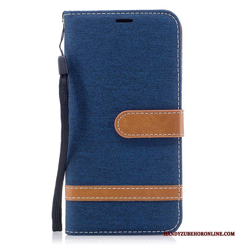 Hülle Honor 9x Pro Geldbörse Handyhüllen Blau, Case Honor 9x Pro Lederhülle Denim Karte