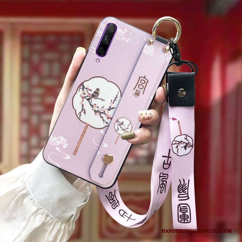 Hülle Honor 9x Pro Prägung Anti-sturz Rot, Case Honor 9x Pro Silikon Hängende Verzierungen Chinesische Art