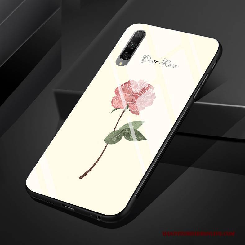 Hülle Honor 9x Pro Silikon Licht Blätter, Case Honor 9x Pro Blumen Glas