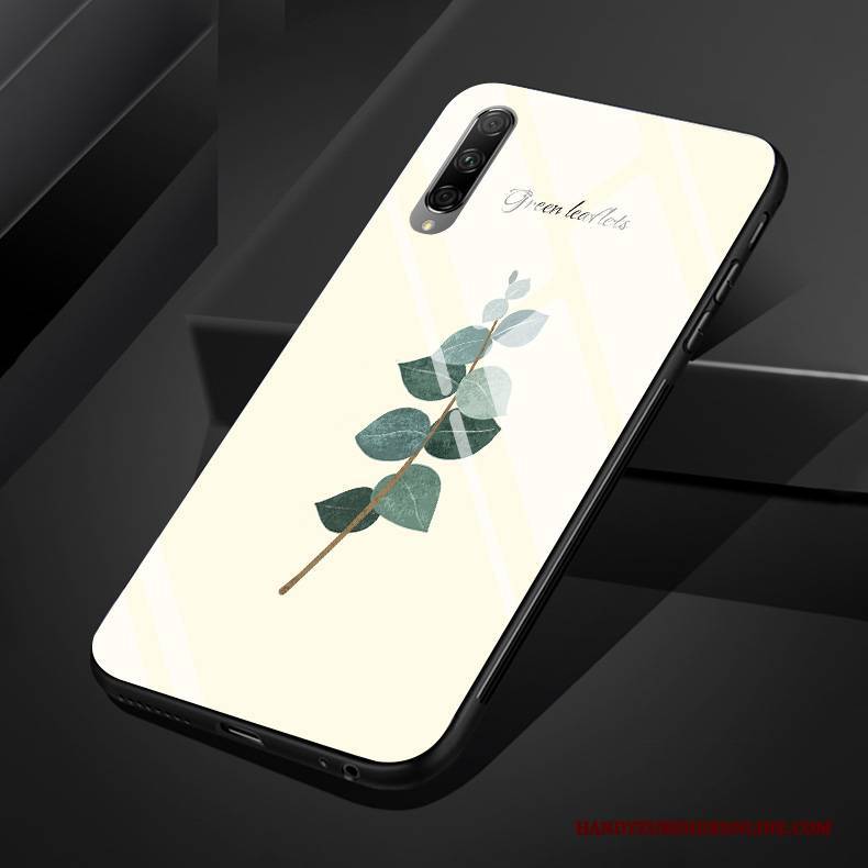 Hülle Honor 9x Pro Silikon Licht Blätter, Case Honor 9x Pro Blumen Glas