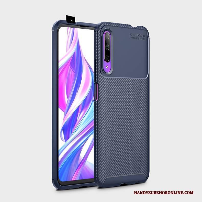 Hülle Honor 9x Pro Weiche Anti-sturz Blau, Case Honor 9x Pro Taschen Schlank Neu