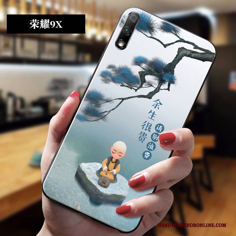 Hülle Honor 9x Silikon Chinesische Art Trendmarke, Case Honor 9x Weiche Anti-sturz Neu