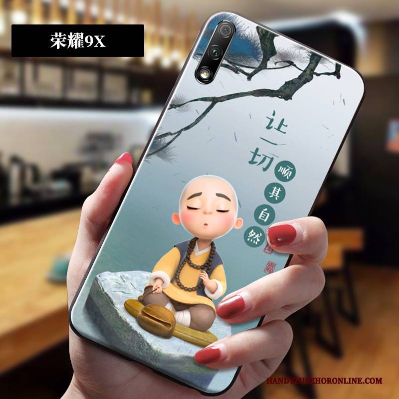 Hülle Honor 9x Silikon Chinesische Art Trendmarke, Case Honor 9x Weiche Anti-sturz Neu