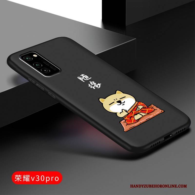 Hülle Honor View30 Pro Silikon Netto Rot Nubuck, Case Honor View30 Pro Kreativ Neu Schwarz