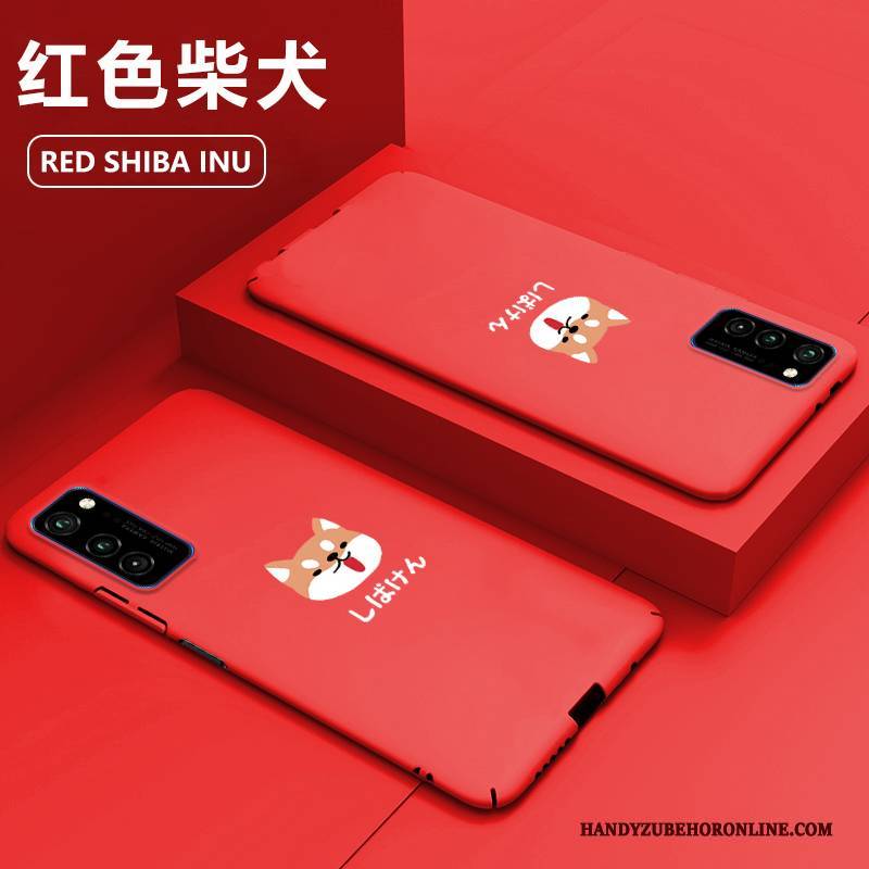 Hülle Honor View30 Pro Taschen High-end Neu, Case Honor View30 Pro Karikatur Nubuck Netto Rot