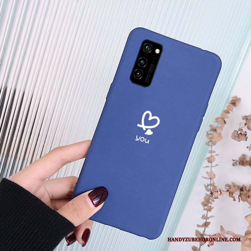 Hülle Honor View30 Pro Weiche Liebe Handyhüllen, Case Honor View30 Pro Kreativ Persönlichkeit Blau