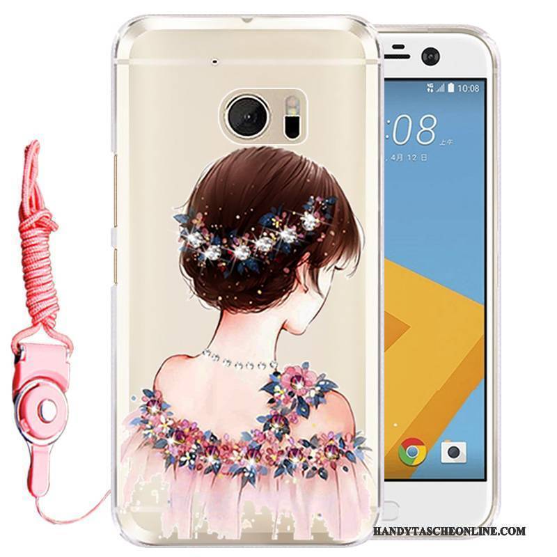 Hülle Htc 10 Strass Rosa Handyhüllen, Case Htc 10 Silikon