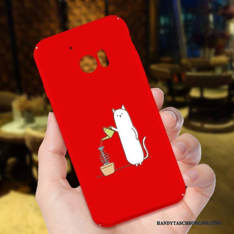 Hülle Htc 10 Taschen Anti-sturz Mini, Case Htc 10 Karikatur Rot Schlank