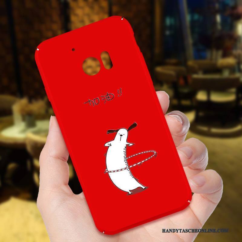 Hülle Htc 10 Taschen Anti-sturz Mini, Case Htc 10 Karikatur Rot Schlank