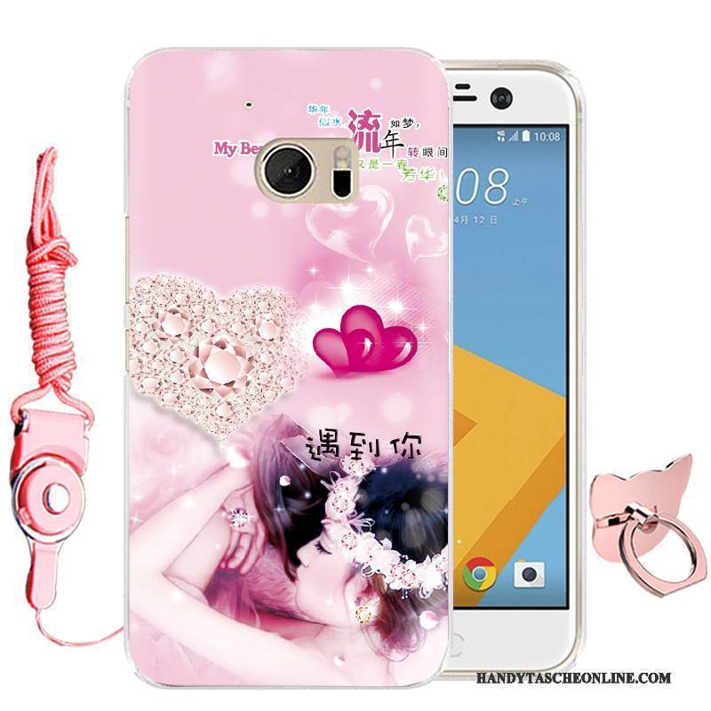 Hülle Htc Desire 10 Lifestyle Karikatur Rosa Handyhüllen, Case Htc Desire 10 Lifestyle Schutz