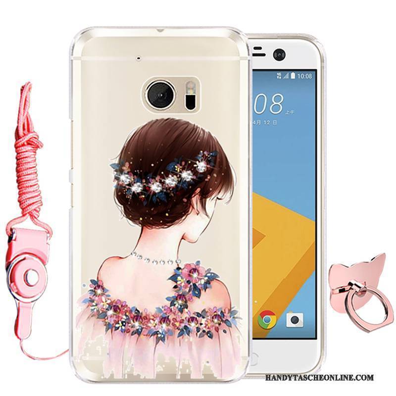 Hülle Htc Desire 10 Lifestyle Karikatur Rosa Handyhüllen, Case Htc Desire 10 Lifestyle Schutz