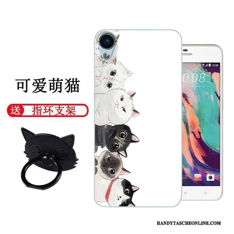 Hülle Htc Desire 10 Lifestyle Karikatur Schwarz Persönlichkeit, Case Htc Desire 10 Lifestyle Schutz Handyhüllen Blau