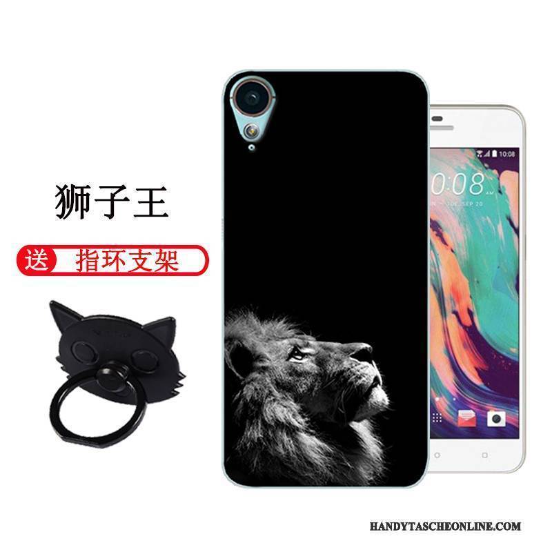 Hülle Htc Desire 10 Lifestyle Karikatur Schwarz Persönlichkeit, Case Htc Desire 10 Lifestyle Schutz Handyhüllen Blau