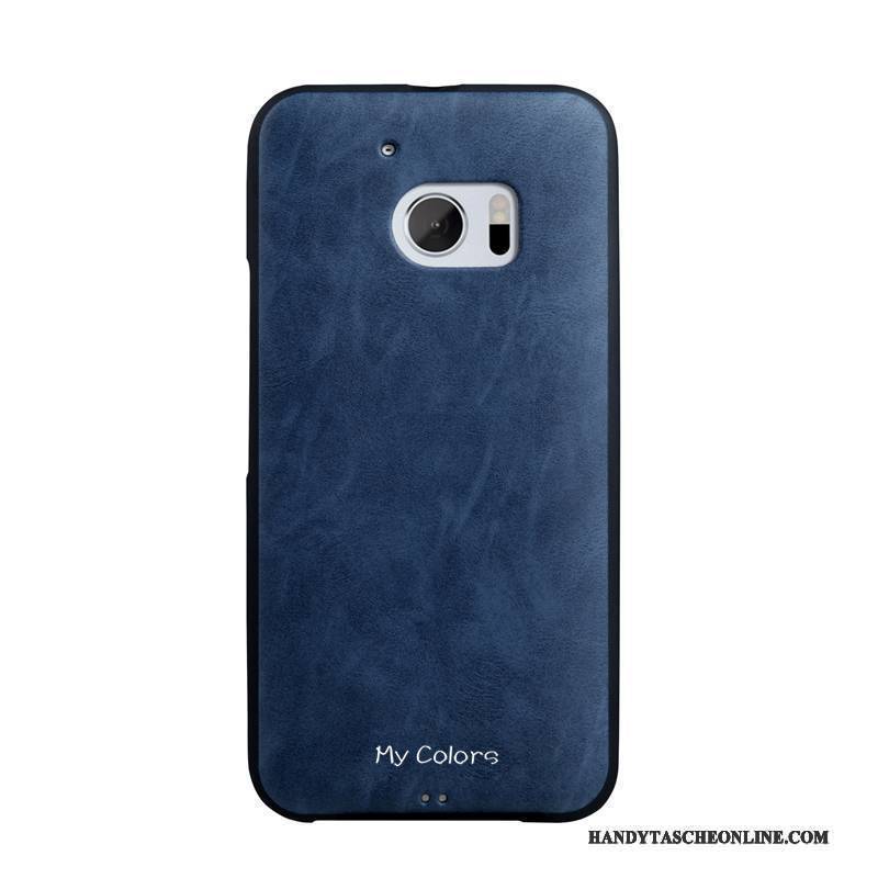 Hülle Htc Desire 10 Lifestyle Schutz Handyhüllen Blau, Case Htc Desire 10 Lifestyle Weiche Business