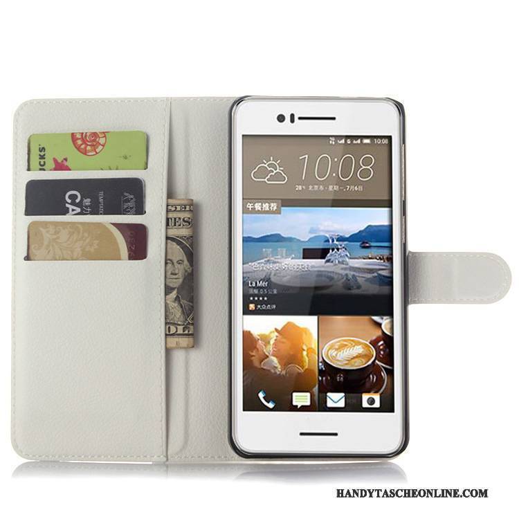 Hülle Htc Desire 728 Geldbörse Handyhüllen Rot, Case Htc Desire 728 Lederhülle