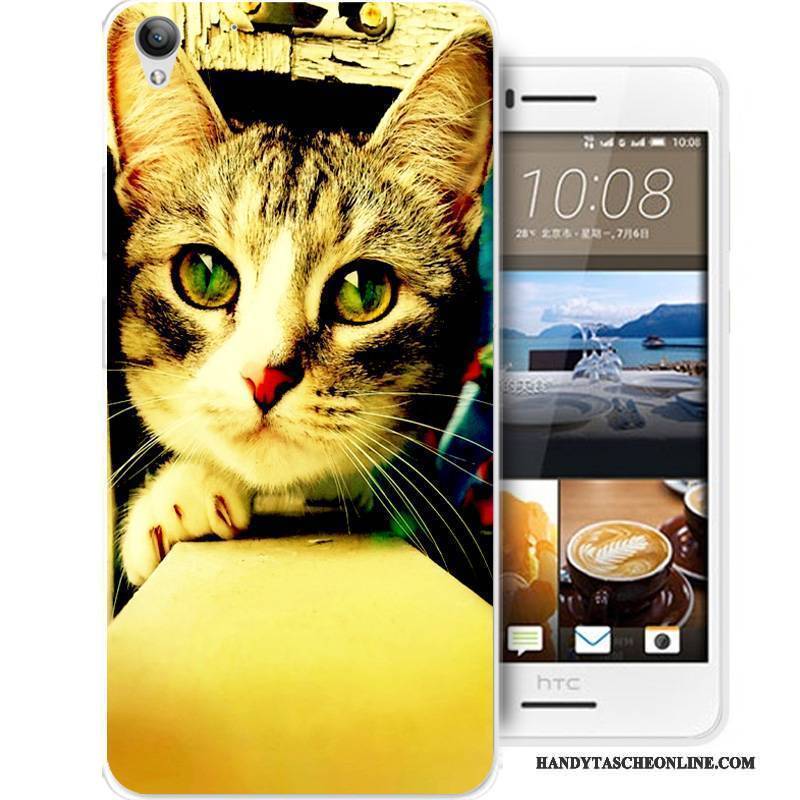 Hülle Htc Desire 728 Karikatur Anti-sturz Schwarz, Case Htc Desire 728 Schutz Handyhüllen