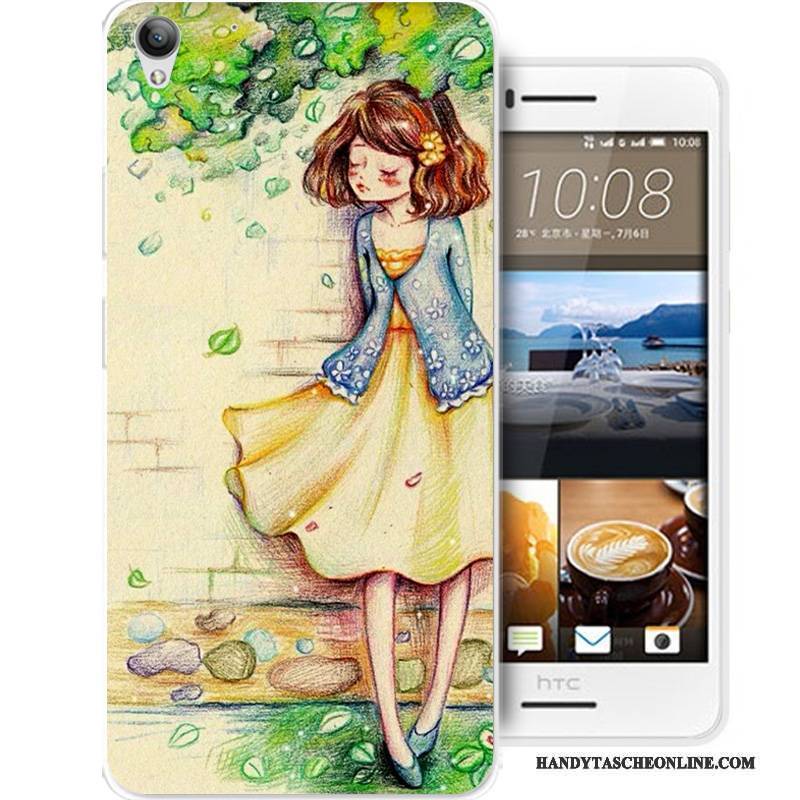 Hülle Htc Desire 728 Karikatur Anti-sturz Schwarz, Case Htc Desire 728 Schutz Handyhüllen