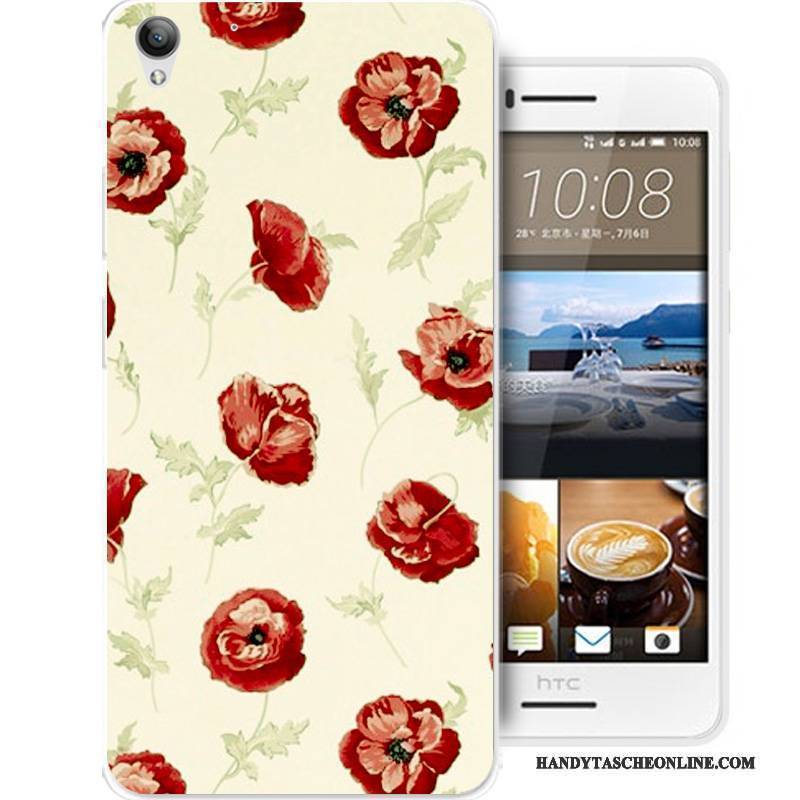 Hülle Htc Desire 728 Karikatur Anti-sturz Schwarz, Case Htc Desire 728 Schutz Handyhüllen