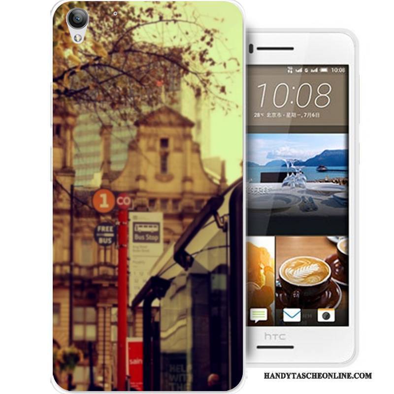 Hülle Htc Desire 728 Karikatur Anti-sturz Schwarz, Case Htc Desire 728 Schutz Handyhüllen